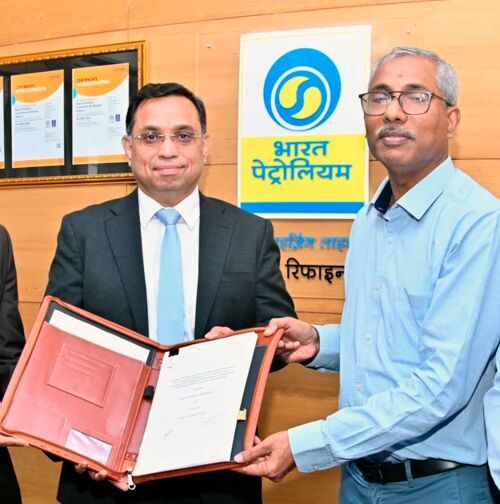 Gracias a la tecnología de hidrotratamiento de queroseno de Topsoe, BPCL producirá combustible sostenible para aviación (SAF) dentro de su infraestructura de refinería actual, sin necesidad de una nueva unidad dedicada a la producción de SAF.(Fuente: Topsoe)