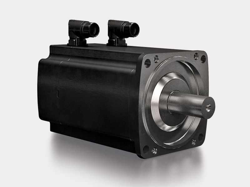 Highlight bei Baumüller sind die kompakten DSC2-Servomotoren für Anwendungen, die eine besonders hohe Drehmomentdichte erfordern. Das geringe Eigengewicht und die minimalen Abmessungen zeichnen diese Baureihe aus. Hannover Messe 2025: Halle 5, Stand E44  (Bild: Baumüller)