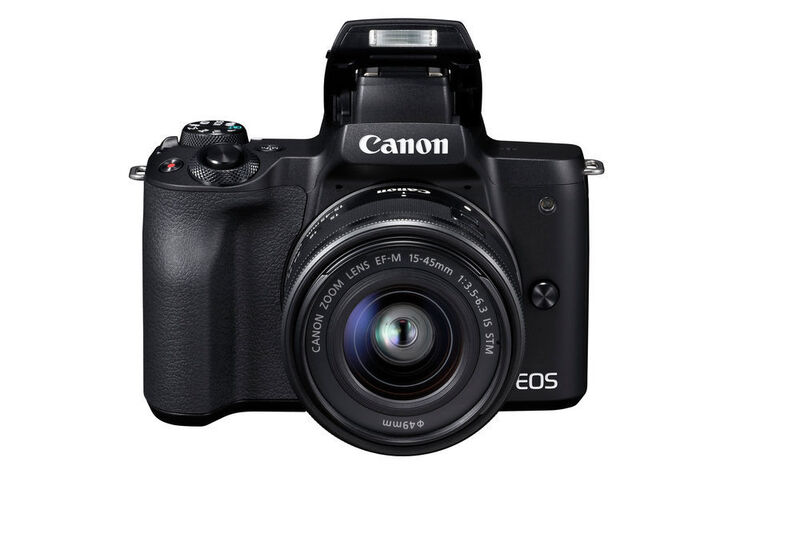 Die EOS M50 arbeitet mit einem CMOS-Sensor im APS-C-Format mit 24,1 Megapixel Auflösung.  (Canon)