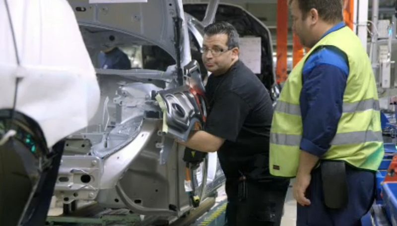 Produktionsprozess des Volvo V60 Plug-in-Hybrid (Bild: Volvo)