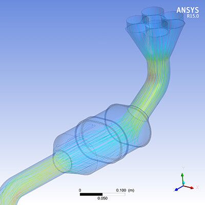 Bild 6a: Weitere „Auspuff-Impressionen“ (Bild: Ansys)