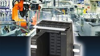 Bild 1: Der steckbare, elektronische Schutzschalter ESS30-S (oben links) mit galvanischer Trennung auf dem Stromverteilersystem Modul 18plus. (Bild: E-T-A/Fotolia)
