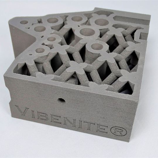 The new 3D-printed metal Vibenite 130 with high toughness and hardness is suitable for applications such as moulds, punches, extrusion and wear parts.  (Source:  VBN Components)