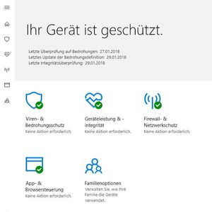 Im Windows Defender Security Center werden relevante Sicherheitseinstellungen von Windows 10 vorgenommen. Hier wird auch der überwachte Ordnerzugriff konfiguriert. 