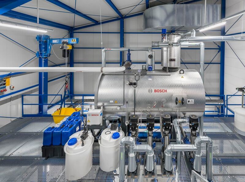 Für den Entgasungsprozess fiel die Entscheidung auf das Wasserservicemodul WSM (Bosch)