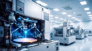 Lithographie-Maschinen: Einigkeit besteht unter Beobachtern darüber, dass China der Bau einer EUV-Maschine langfristig gelingen dürfte. Es sei keine Frage des „Ob“, sondern nur eine Frage des „Wann“. (Bild: Dall-E / KI-generiert)