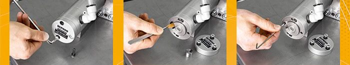 Bild 5: Das patentierte Lamellenwechselsystem. (Bild: Deprag)