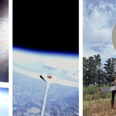 Photographs of the drone’s launch and flight at an altitude of more than 24 km (approx. 14.9 miles). (Source: SPARTAN SPACE)