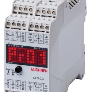 Das Sicherheitsauswertegerät CES-CB von Euchner kombiniert Transponderauswertung und Sicherheitsschaltgerät in einer Einheit und die Möglichkeit, bis zu 4 Leseköpfe anzuschließen und auszuwerten.