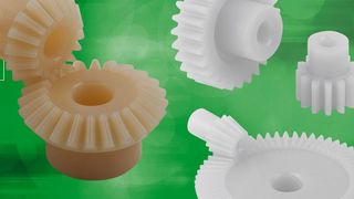 Norelem bietet jetzt auch leichtgewichtige Verzahnungsteile aus zähem, reibungsarmem POM (Polyacetal oder Polyoxymethylen) oder dem etwas weicheren, aber zäheren Hochleistungspolymer Polyketon (PK). Neu im Lieferprogramm daraus sind nun Stirnzahnrädere, Zahnstangen und Kegelräder. (Norelem)