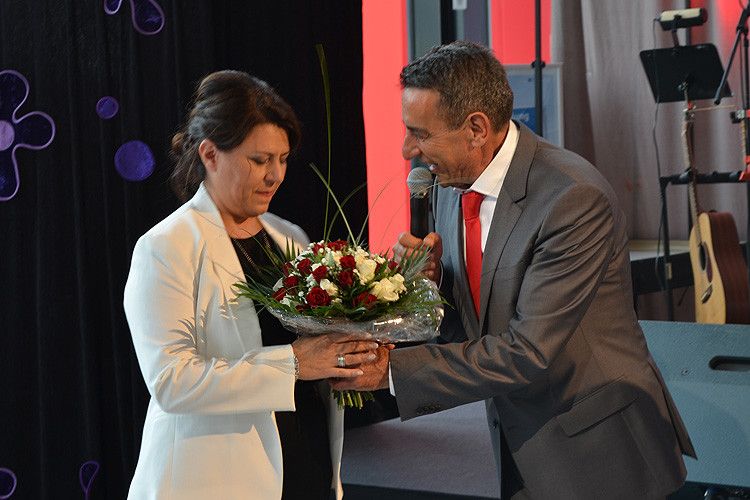 Einen speziellen Dank richtete er an Ebru Cirkin, die ihn inzwischen in der Geschäftsführung unterstützt. (Foto: Grimm)