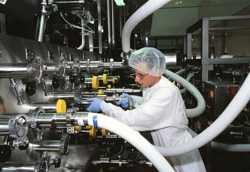 Protein purification in biopharmaceutical production at Boehringer Ingelheim. (Bild: Boehringer Ingelheim)