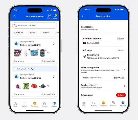 Agentic Commerce – ja, aber mit klaren Regeln: Walmart öffnet sich für ChatGPT & Co. und legt dabei klar fest, was erlaubt ist und was nicht.(Bild:  Walmart)