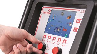 Die großen farbigen Symbole unterstützen das äußerst einfache Einstellen von Schweißzyklus, Gasvorströmzeit, Hot-/Softstart, Kraterfüllen, Gasnachströmen und weiteren Parametern. (Bild: Oerlikon)