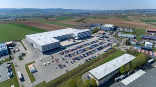 40 Millionen Euro investiert das Unternehmen am Kompetenzzentrum für Greifsysteme in Hausen. Die Erweiterung umfasst hier eine Fläche von 22.000 m². (Schunk)