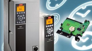 Echtzeituhr-Option für VLT Frequenzumrichter: Die VLT Real-time Clock MCB 117 sorgt für eine präzise zeitliche Dokumentation nach eigenen Vorgaben. (Danfoss )