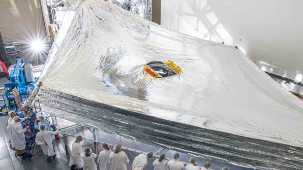Superinsulation: The sunshield of the James Webb Space Telescope is made of the same material the researchers work with.(Image: NASA/Goddard/Chris Gunn)