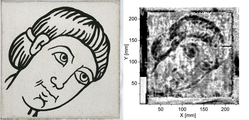 Der Terahertzscanner spürt verborgenen Wandmaleriein auf, kann aber auch Biozide an Kunstwerken nachweisen. (Bild: HfbK, Andrea Schmid)