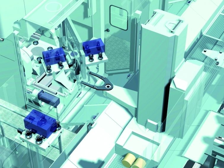 Bild 1: Aus dem CAD-System exportierte VRML-Modelle zeigen in linear ablaufenden Video-Clips das Soll-Verhalten der Maschine. (Archiv: Vogel Business Media)