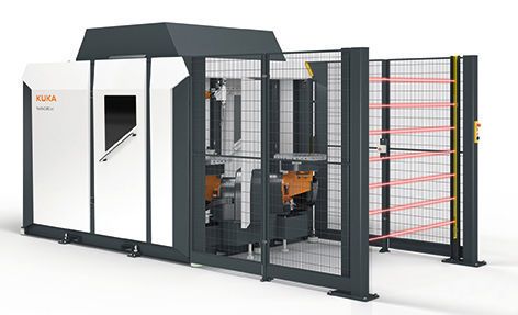 Die standardisierte Kompaktschweißzelle Kuka flexiblecube arc eignet sich für ein dynamisches Fertigungsumfeld. (Kuka)