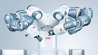 Seit fünf Jahren schreibt ABB mit dem kollaborativen Zweiarm-Roboter YuMi eine Erfolgsgeschichte.  (ABB)