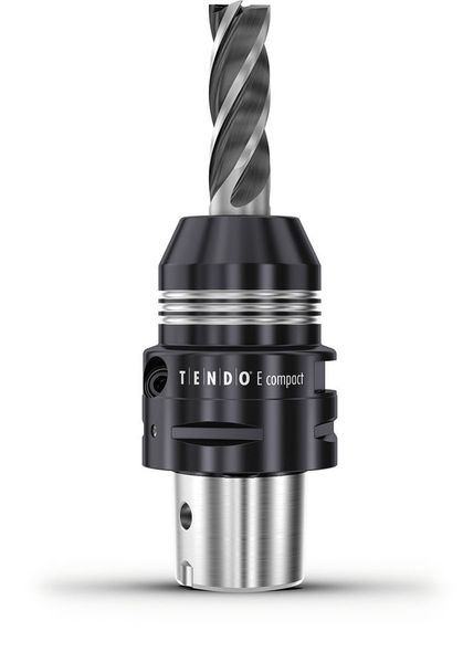 Das Hochleistungs-Hydro-Dehnspannfutter Schunk Tendo E compact gibt es ab sofort auch mit der besonders leistungsfähigen Schunk-CAPTO-Schnittstelle. Es ermöglicht eine maximale Performance, brillante Oberflächen und schont zugleich das Budget. (Bild: Schunk)