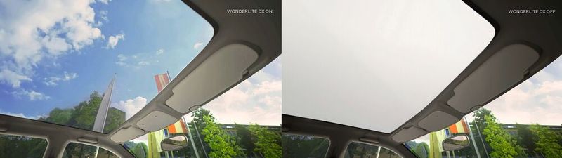 Blickdicht durch anlegen einer Spannung. (Bild: AGC)