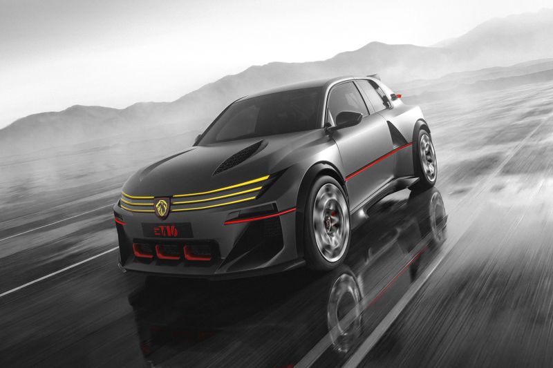 Mit der Studie E-T16 stellt Peugeot eine rein elektrische Hommage an das legendäre Rallyeauto 205 auf die Räder. (Bild: Peugeot)