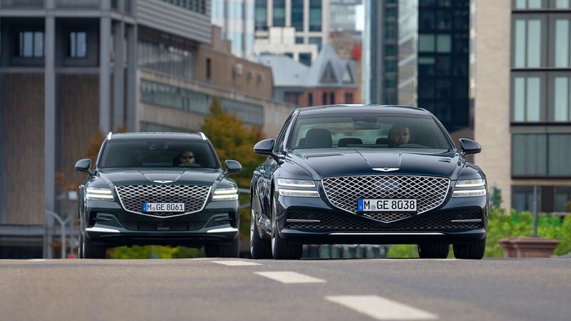 Im Sommer können Kunden die ersten beiden Genesis-Modelle G80 und GV80 in Deutschland bestellen. Im Sommer können Kunden die ersten beiden Genesis-Modelle G80 und GV80 in Deutschland bestellen.