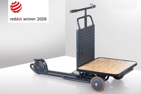 Der Cargo Scooter „GARANT“ der Hoffmann Group ist Gewinner des Red Dot Award 2026 in der Kategorie Product Design.(Bild:  Hoffmann Group)