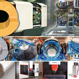 Die Gewinner des Vector-Awards 2020 sind (von oben nach unten): Gildemeister Italiana für den 6-Spindelautomaten (Gold), Alpinatec für ein radarbasiertes System zum Suchen und Kartografieren von Weltraumschrott (Silber), Grenzebach Maschinenbau für ihre Rührreib-Schweißanlage (Bronce)