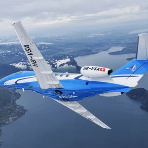 Der dritte Prototyp vom PC-24 wurde in einem auffälligen Blau gestaltet. (Pilatus Aircraft)