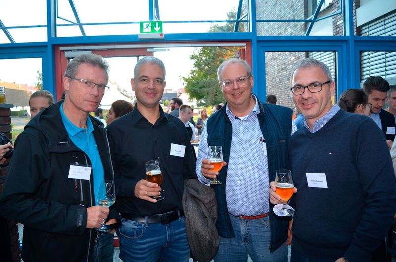 v.l. Uwe Hofmann (masterplan IT), Holger Fries (bitfire), Marc große Austing (Austing Computer) und Thomas Neumeier (Neumeier AG). (IT-BUSINESS)