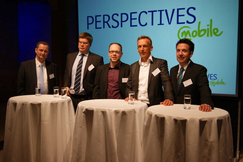 (von links) Wolfgang Tusch, Jens Barth, Moderator Christopher Bertele, Dieter Stanglmayr und Jörg Herweck bei der Diskussionsrunde. (Archiv: Vogel Business Media)