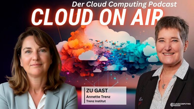 KI als neues Teammitglied: Annette Trenz erklärt in dieser Podcast-Folge von CLOUD ON AIR, wie die „fünfte Generation“ menschliche Stärken ergänzen kann.(Bild:  Vogel IT-Medien / Annette Trenz)