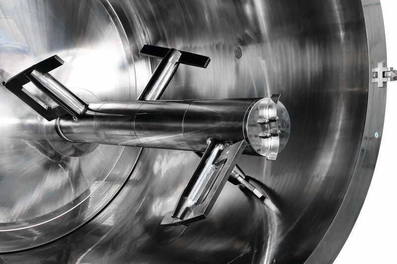 Granat für eine schonende und effiziente Trocknung: exzentrischer Rührer mit Planetenbewegung (Bild: Massimo Forchino/Italvacuum)