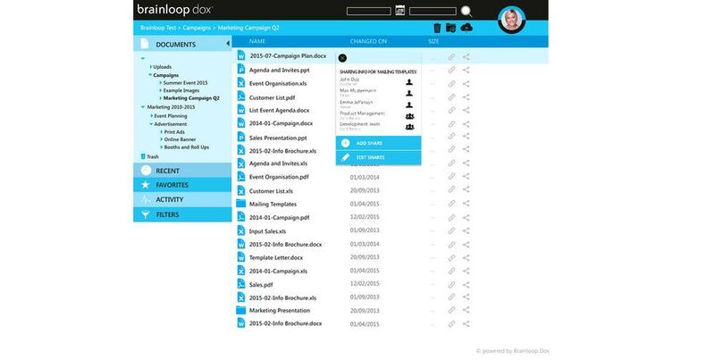 Die Brainloop-Dox-Anwendung in Aktion. (Bild: Brainloop)
