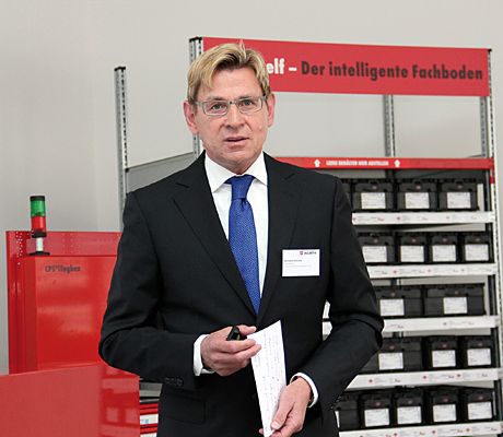 „Wir streben die Marktführerschaft im C-Teile-Management nicht nur national, sondern auch international an.“ Eberhard Scheuber, Geschäftsführer der Würth Industrie Service GmbH & Co. KG in Bad Mergentheim. Bild: Otto (Archiv: Vogel Business Media)