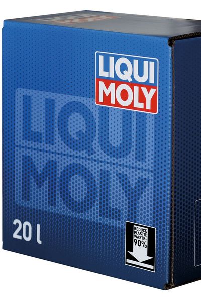 Liqui Moly: Die neuen „Bag-in-Box“-Gebinde sparen 90 Prozent Kunststoff gegenüber dem klassischen 20-Liter-Kanister ein. Damit haben Werkstätten ein deutlich geringeres Abfallvolumen in der Tonne oder im Container. Die „Gebindehülle“ besteht aus Papier/Karton und lässt sich bequem über das Altpapier entsorgen, der Kunststoffeinsatz kostenlos über die Gebinde-Verwertungsgesellschaft (GVÖ). www.liqui-moly.com (Bild: Liqui Moly)