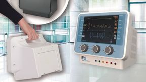 Eine integrierte Griffmulde hinter der Bedienfront erleichtert das Handling und gestattet einen flexiblen Einsatz, wenn Geräte innerhalb verschiedener Bereiche bewegt oder unterschiedlich positioniert werden müssen. (Bild: OKW Odenwälder Kunststoffwerke Gehäusesysteme)