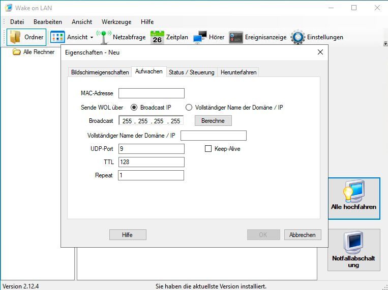 Anbinden von neuen Hosts für WakeOnLAN. (Bild: Joos - Aquila Technology LLC)