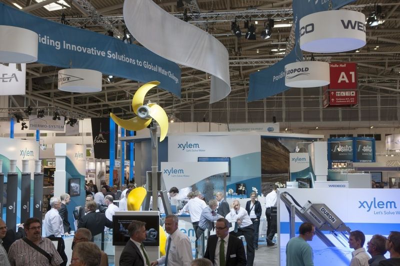 Impressionen von der IFAT 2012. (Bild: Messe München)