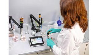 Platzsparend: Mit seinen kompakten Abmessungen von 197 x 161 x 70 mm und dem VESA-Standard fügt sich das Multilab Pro IDS in jedes Labor ein. (Bild: Xylem Analytics)