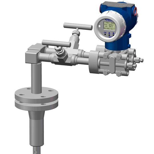 Der multivariable MMF - Differenzdrucktransmitter kombiniert mit der deltaflow Staudrucksonde(Bild:  systec Controls)