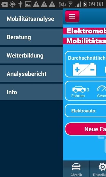 App eM Analyse: Reichweitenanalyse und e-Fahrzeug-Finder (Bild: Schaufenster Bayern-Sachsen)