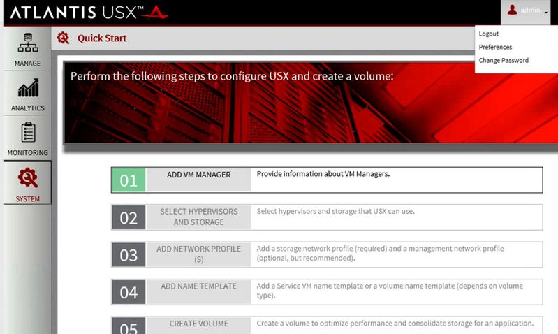 Atlantis-USX stellt virtualisierten Speicher für vSphere-Hosts zur Verfügung.