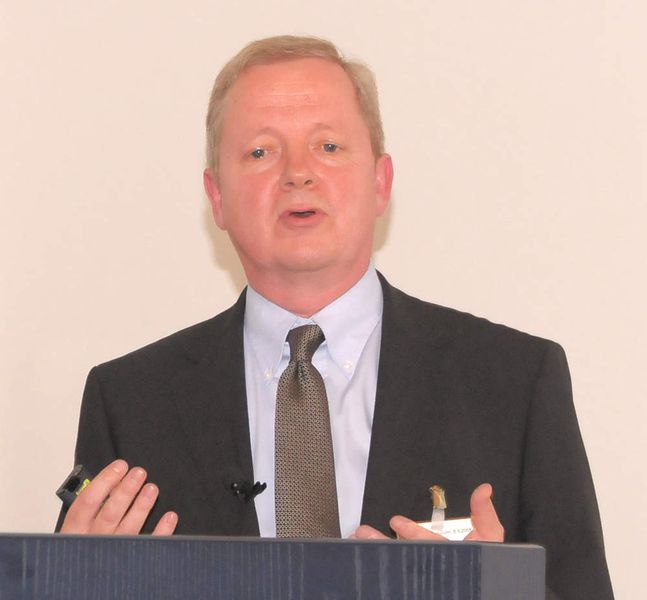 Professor Jens K. Norskov von der Technical University of Denmark in Lingby hielt den Festvortrag.  (Bild: Dechema/Wachendörfer)