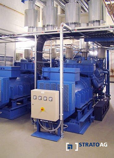 Diesel-Generatoren von der Größe eines Schiffsmotors erzeugen beim Ausfall der primären Stromversorgung bis zu 6 Mega Watt Leistung. (Archiv: Vogel Business Media)