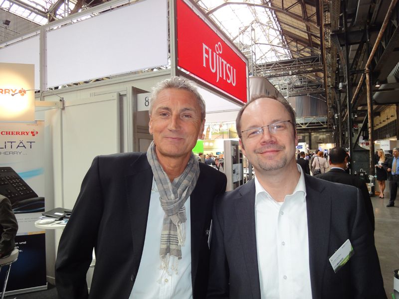 (v.l.) Die zwei Kleinen konnte man nie übersehen: Reimund Sudheimer und Torsten Duffner, Smartbook AG (Archiv: Vogel Business Media)