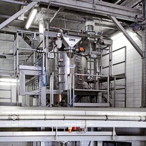 Ausgeführte Anlageninstallation für die Aromenaufbereitung 